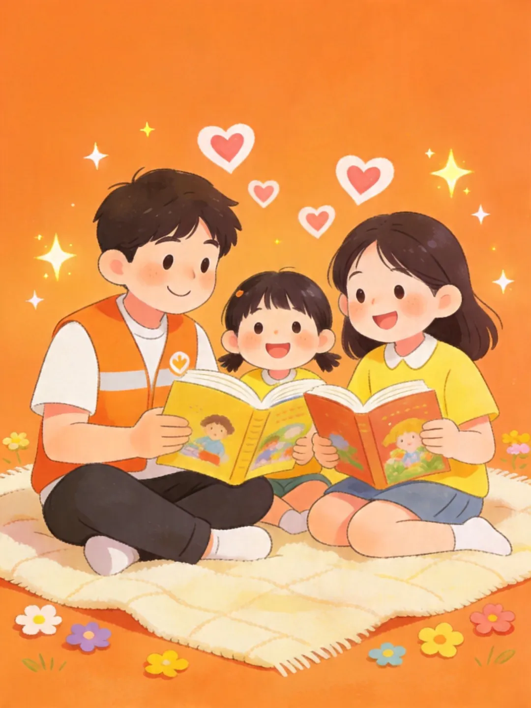 可爱的阅读志愿者